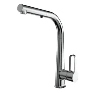 Fima Carlo Frattini Kitchen Смеситель для кухни, с выдвижной лейкой, цвет: хром F7026CR