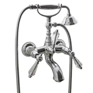 Fima Carlo Frattini Herend Chic Смеситель для ванны, с душевым комплектом, цвет: хром F5404CCR