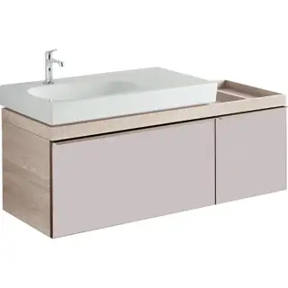 Geberit Citterio Тумба 118,4х54,3х50,4 см, с ящ./полкой, DX, цвет: беж./светл. дуб/мел. 500.562.JI.1