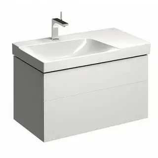 Geberit Xeno2 Тумба 88х53х46,2 см, с полкой, с двумя выдвижными ящиками, цвет: белый 500.515.01.1