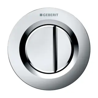 Geberit Type 10 Кнопка дистанционного смыва для инсталляций, пластик, цвет: хром матовый 116.042.46.1