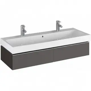 Geberit ICon Тумба 119х24х47,7 см, с двумя выдвижными ящ., цвет: темно-серый/мат. покрытие 841121000