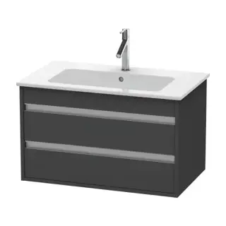 Duravit Ketho База под раковину, 2 выдв.ящик 48x80xh47,5 cм, цвет графит матовый KT642904949