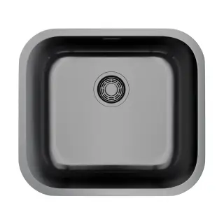 Omoikiri Omi 49-U/I-GM Кухонная мойка нерж. сталь 49x44 см, цвет: вороненая сталь 4993073