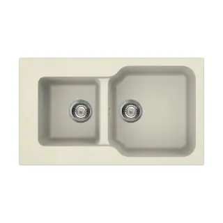 Omoikiri Maru 86-2-BE Кухонная мойка Tetogranit 86x50 см, цвет: ваниль 4993285