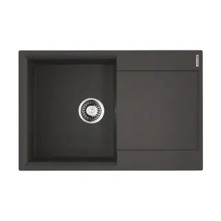 Omoikiri Daisen 78-BL Кухонная мойка Artgranit 78x51 см, цвет: черный 4993327