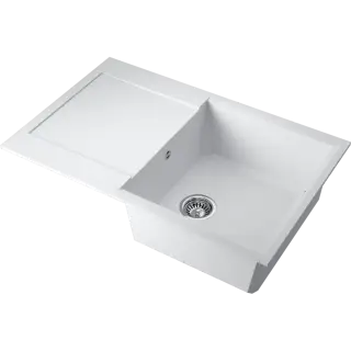 Omoikiri Sakaime 79-WH Кухонная мойка Tetogranit 79x50 см, цвет: белый 4993279