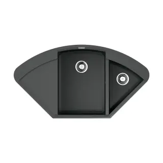 Omoikiri Sakaime 105C-PL Кухонная мойка Tetogranit 105,7x57,5 см, цвет: платина 4993209