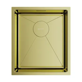 Omoikiri Taki 38-U/IF-LG Кухонная мойка нерж. сталь 38x44 см, цвет: светлое золото 4973092