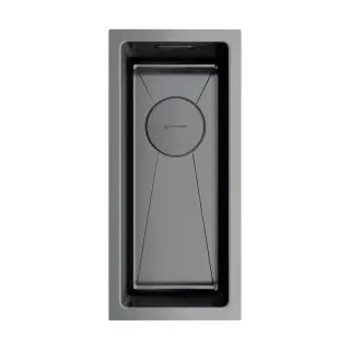 Omoikiri Taki 20-U/IF-GM Кухонная мойка нерж. сталь 20x44 см, цвет: вороненая сталь 4973105