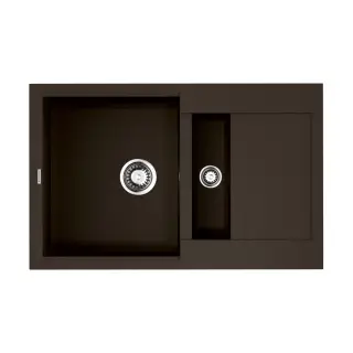 Omoikiri Sakaime 78-2-DC Кухонная мойка Tetogranit 78x50 см, цвет: темный шоколад 4993198
