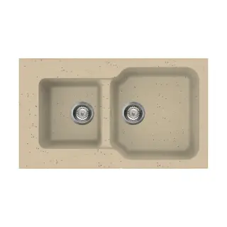 Omoikiri Maru 86-2-CH Кухонная мойка Tetogranit 86x50 см, цвет: шампань 4993291