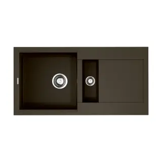 Omoikiri Sakaime 86-2-DC Кухонная мойка Tetogranit 86x46,5 см, цвет: темный шоколад 4993201