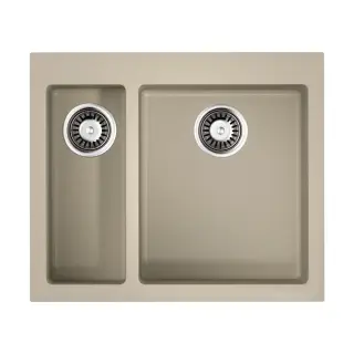 Omoikiri Bosen 59-2-SA Кухонная мойка Tetogranit 59x50 см, цвет: бежевый 4993151