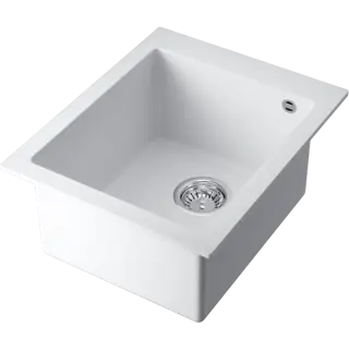 Omoikiri Bosen 41-WH Кухонная мойка Tetogranit 41x50 см, цвет: белый 4993144