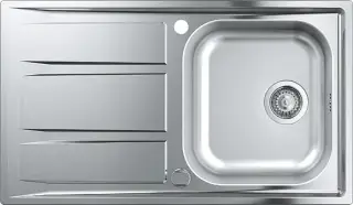 Grohe K400 Кухонная мойка из нержавеющей стали 86x18,5 см, с крылом, цвет: нержавеющая сталь 31566SD0