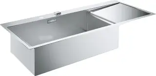 Grohe K1000 Кухонная мойка из нерж. стали 116x20 см, с крылом и доп. чашей, цвет: нержавеющая сталь 31581SD0