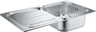 Grohe K300 Кухонная мойка из нержавеющей стали 86x17,5 см, с крылом, цвет: нержавеющая сталь 31563SD0