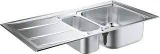 Grohe K400 Кухонная мойка из нерж. стали 98,3x18,8см, с крылом и доп. чашей, цвет: нержавеющая сталь 31569SD0