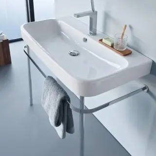Duravit Happy D.2 Металлическая консоль регулировка по высоте + 5 см, хром, для умывальника 0030771000