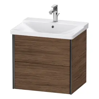 Duravit XViu Тумба подвесная 56,5x61xh46,9 cм, для раковины #233265, цвет черный матовый XV41150B221