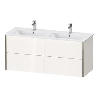 Duravit XViu Тумба подвесная 56x121,8xh48 cм, для двойной раковины, цвет белый глянцевый XV41290B122
