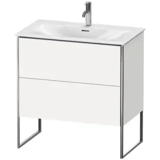 Duravit XSquare Тумба напольная под раковину, 59,2x81xh47,8 cм, цвет White High Gloss XS452402222
