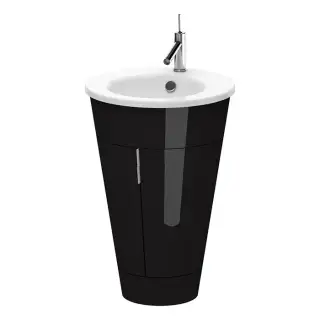 Duravit Starck 1 Тумба напольная 60x56xh82,5 см, 1 полка, цвет чёрный глянцевый S1952004040