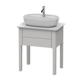 Duravit Luv База напольная, 74,3x68,8xh45 см, цвет скандинавско белый шелков.-мат. LU956003939