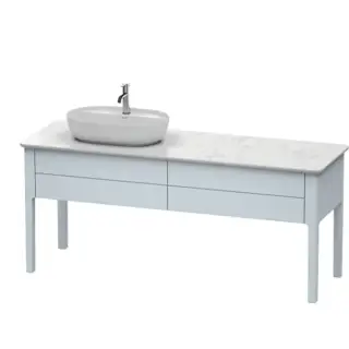 Duravit Luv База напольная, 74,3x178,8xh57,2 cм, цвет светло-голубой шелков.-мат. LU9563L9797
