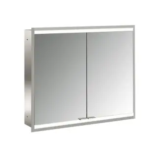 Emco Prime2 Зеркальный шкаф 80xh70 см, с подсветкой, розетка, цвет белый 9497 051 34