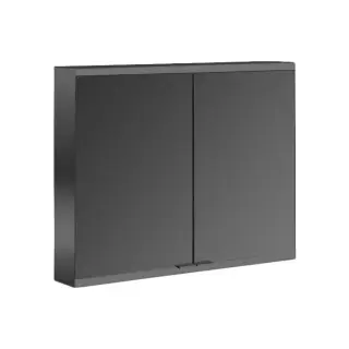 Emco Prime2 Зеркальный шкаф 80xh70 см, с подсветкой, розетка, цвет черный 9497 050 24
