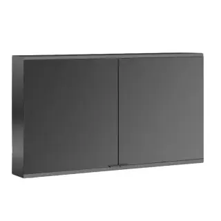 Emco Prime2 Зеркальный шкаф 120xh70 см, с подсветкой, розетка, цвет черный 9497 060 46