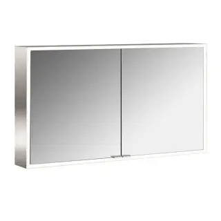 Emco Prime Зеркальный шкаф 120xh70 см, с подсветкой, розетка, цвет белый 9497 061 84