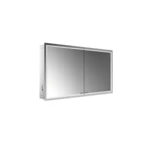 Emco Prestige2 Зеркальный шкаф 121,5 cм, встраиваемый, розетка, с Emco light system 9897 081 08