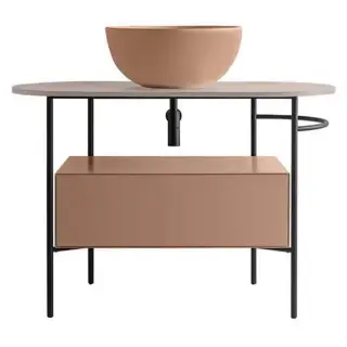 Globo Bob База для консоли OP019BAR 75x24x45h см, цвет: mattone OP021BMT