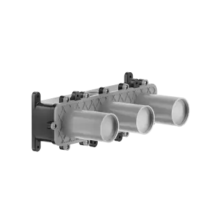 Gessi Встраиваемая часть настенного смесителя для ванны, цвет steel brushed 54139#239