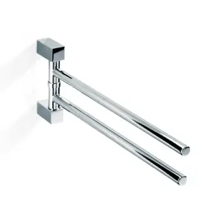 Decor Walther Bloque HTH2 Полотенцедержатель двойной 39.8 см, поворотный, цвет хром 0570700