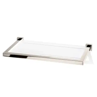 Decor Walther Corner GLA30 Полочка стеклянная 30x16.5 см, цвет никель сатин. 0560834