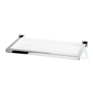 Decor Walther Corner GLA30 Полочка стеклянная 30x16.5 см, цвет хром 0560800