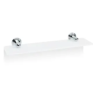 Decor Walther Classic GLA80 Полка стеклянная 80x13.5 см, цвет хром 0512200