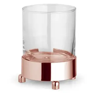 Bertocci Cinquecento Стакан для зубных щеток настольный, стеклянный матовый, цвет: розовое золото 110 0530 5500