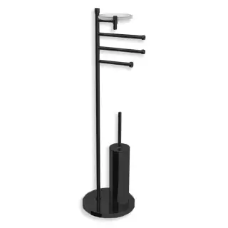 Bertocci Cinquecento Напольная стойка с ершиком и бумагодерж., цвет: черный матовый 110 0559 0800