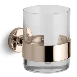 Bertocci Cinquecento Стакан для зубных щеток подвесной, стеклянный прозрачный, цвет: brush nickel 110 0500 6050
