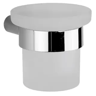 Cisal System Стакан подвесной, стеклянный матовый, цвет: chrome SY09050021