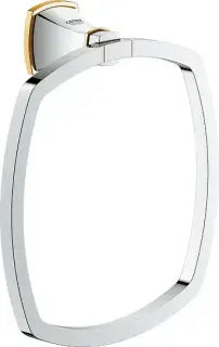 Grohe Grandera Полотенцедержатель-кольцо 17,9 см, цвет: хром/золото/желтый 40630IG0