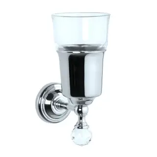 TW Crystal 109 Подвесной cтакан, стеклянный, с кристалом, цвет: хром TWCR109cr-sw