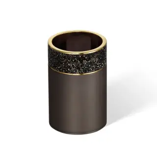 Decor Walther Rocks BOD1 Стакан настольный, с кристаллами Swarovski, цвет: темная бронза/золото 0933841