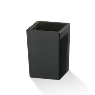 Decor Walther Corner DW 936 Стакан для зубных щеток, стекло матовое, цвет: черный 0842660
