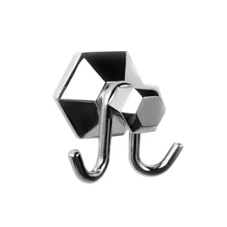 Stella Eccelsa Крючок двойной 1082, цвет хром EC 10020 CR00